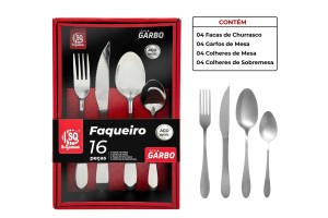 SQ4841 GARBO FAQUEIRO 16 PECAS