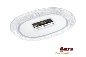 KEITA K11 BANDEJA OVAL TRANCA CRISTAL