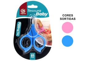 SQ4434 TESOURA BABY PONTA ARREDONDADA