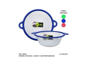 HM481 PENEIRA 22 CM REDONDA COM ABAS