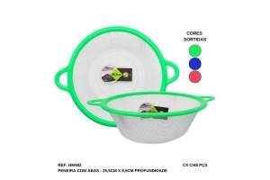 HM482 PENEIRA 25 CM REDONDA COM ABAS