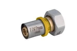 Conector Fêmea com Porca Giratória Gás Multicamada 20mm x 3/4