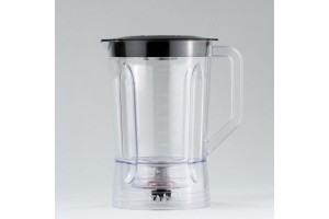 Copo Liquidificador Mondial L-1000/1100/1200 Cristal Tampa (Preta ou Vermelha) Mebrasi