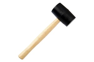 MARTELO BORRACHA PRETA PEQUENO 250 GRAMAS