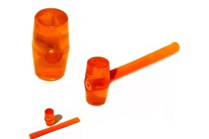 MARTELO BORRACHA SILICONE LARANJA