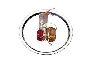 BANDEJA GARCOM INOX 40 CM