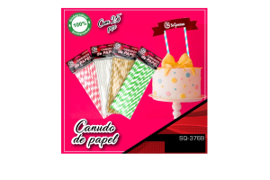 SQ3769 KIT 25 CANUDO PAPEL 20 X 6 MM