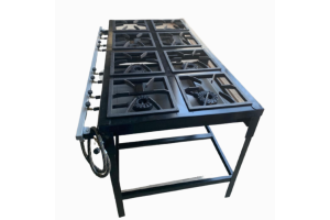 Fogão Industrial alta pressão 08 boca Linha FORT