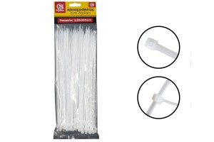 SQ4383 ABRACADEIRA BRANCA 2,5 X 200 MM (100 PCS)