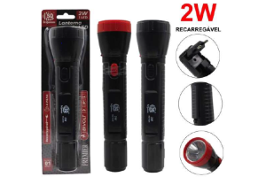 LANTERNA RECARREGAVEL E PILHA 2 WATTS