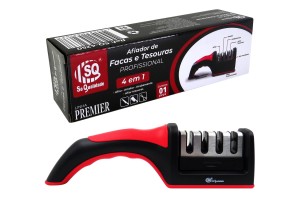 Afiador Amolador De Facas E Tesouras 4 em 1 Profissional