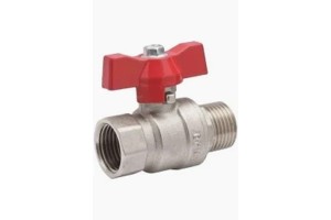 Válvula Esfera Reta Mine Vermelha Macho x Fêmea 3/8