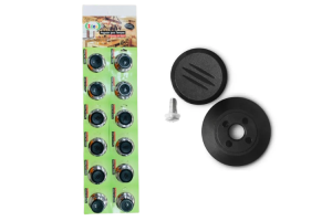 KIT 12 PEGADOR DE TAMPA INOX POMEL